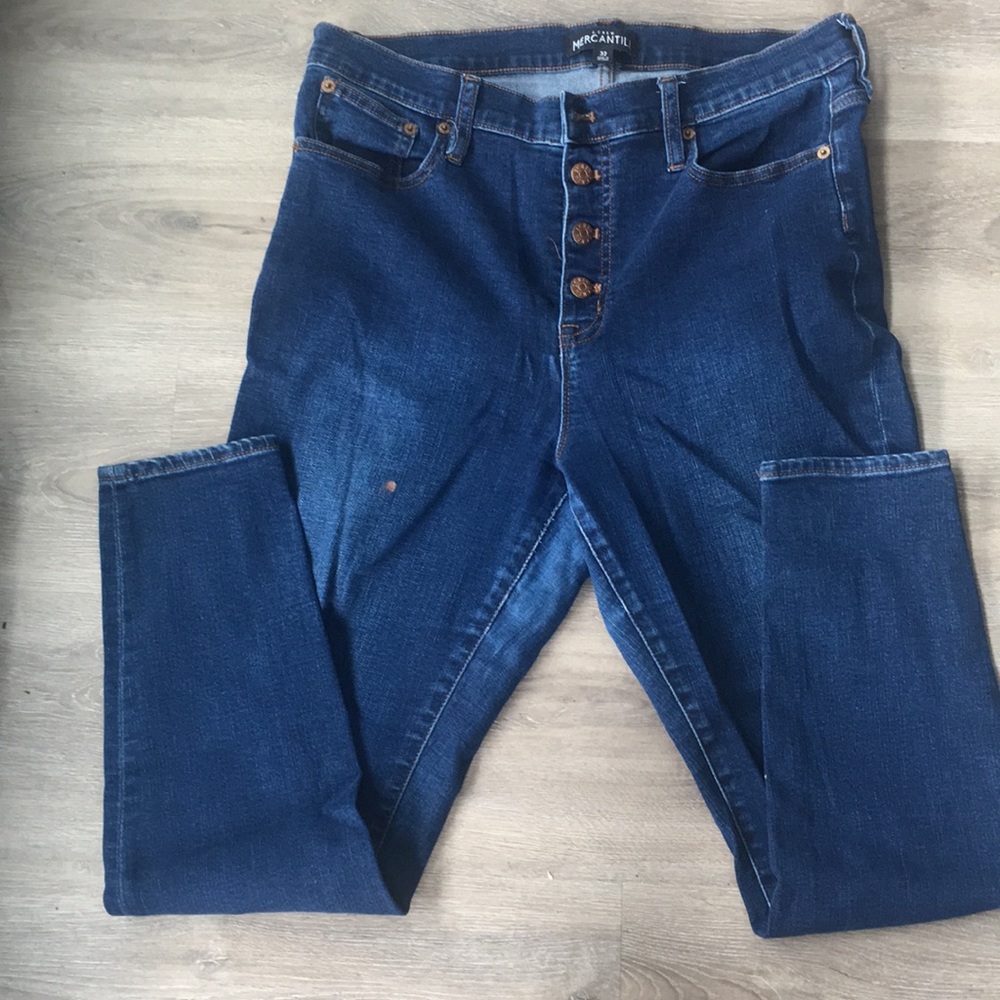 HIGH WAIST DENIM JEANS